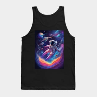 Astronaut in Cosmic Bliss Tank Top